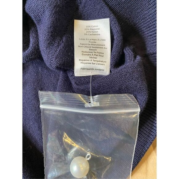 Talbots NWT Navy Blue Cardigan Sweater‎ - Picture 4 of 6